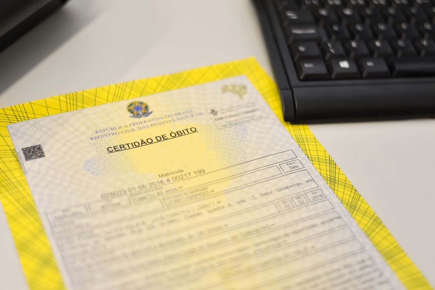 Declaração de óbito é o primeiro passo legal após a perda de um ente querido