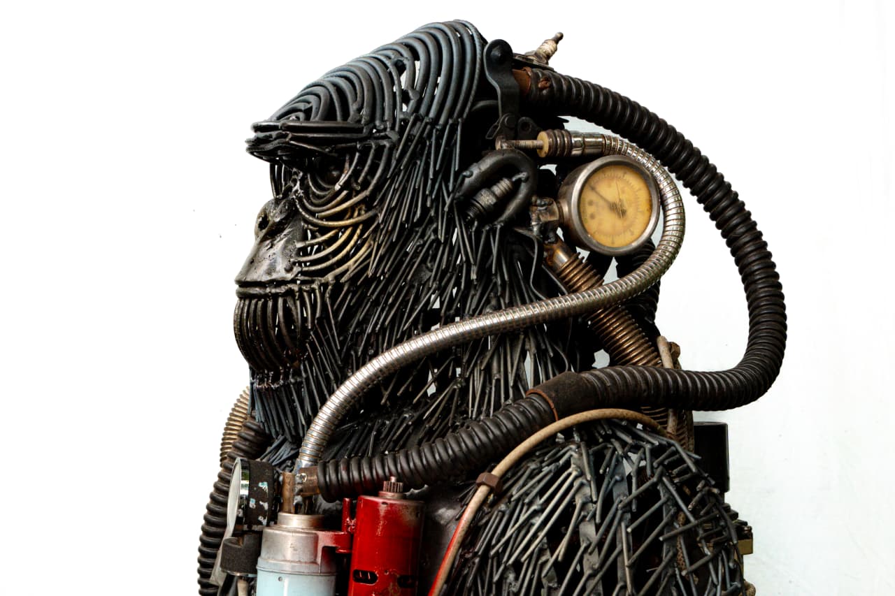 Exposição gratuita transforma sucata em arte e propõe reflexão sobre sustentabilidade em Aparecida