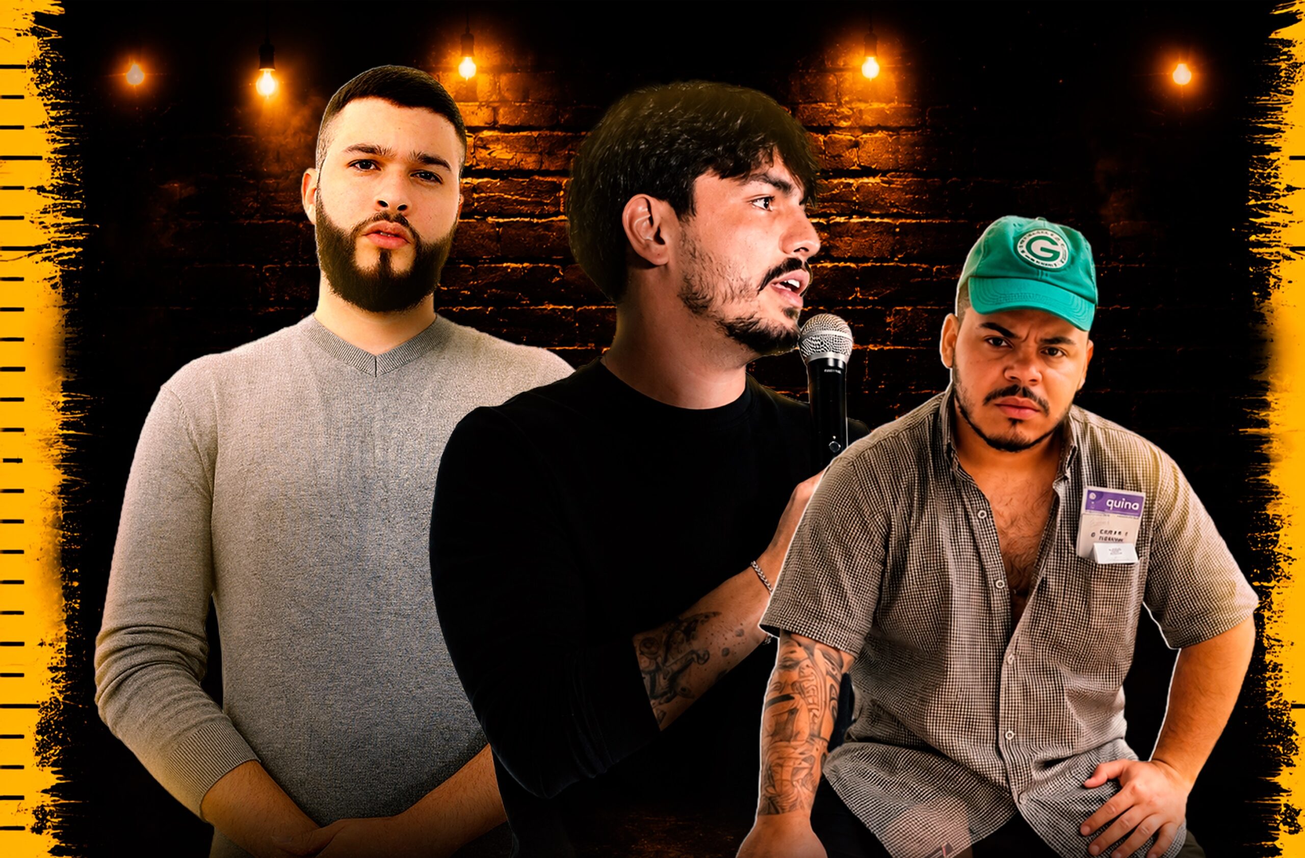 Guilherme D’Lucca, Breno Castro e Seu Geraldo apresentam o espetáculo “Altos e Baixo” em Goiânia